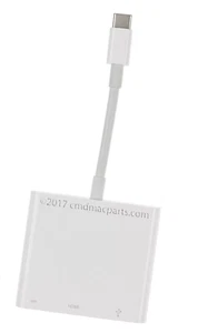 APPLE OEM USB-C DIGITAL AV MULTIPORT ADAPTER - Thunderbolt 3 HDMI USB-A - A1621 - Picture 1 of 4