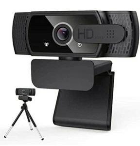 Cámara web LucaSng 1080P HD con cubierta de privacidad y trípode para computadora portátil de escritorio - Imagen 1 de 8