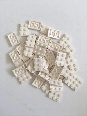 New LEGO 50 pc Lot 2x3 pieces White Plates Blocks Bricks - Image 1 of 2