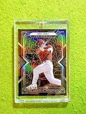 Mike Trout SILVER PRIZM Obsidian REFRACTOR Card Jersey#27 Angels 2022 Chronicles
