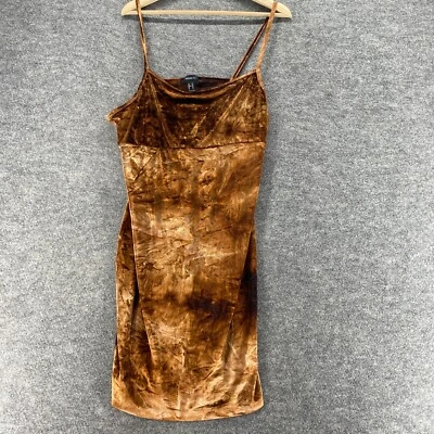 Forever 21 Dress Women 2X Plus Brown Colorblock Shift Midi Sleeveless Casual - Image 1 of 4