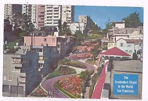 SAN FRANCISCO,  LOMBARD STREET ., A GIANT MINT OLD PC    - Picture 1 of 2