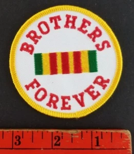 Vintage Brothers Forever Vietnam Military Uniform Hat Shirt Jacket Patch - Picture 1 of 2