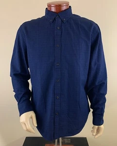 BODEN Men's Indigo Dyed Regular Fit Long Sleeve Woven Shirt Size XL NEW - Picture 1 of 5