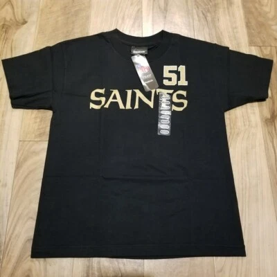 Nueva con etiquetas Camiseta Reebok New Orleans Saints Jonathan Vilma #51 Negra Juvenil M Foto 1 de 4