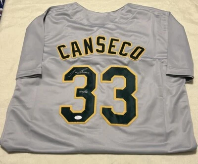 JOSE CANSECO signed Custom Jersey auto autograph certified size XL - Image 1 of 2