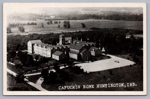 Postal Capuchin Home Huntington Indiana en 1953 RPPC I2 - Imagen 1 de 3
