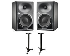2x Neumann KH120 Grey Powered Speaker Active Monitor Pair + Ultimate 36" Stands