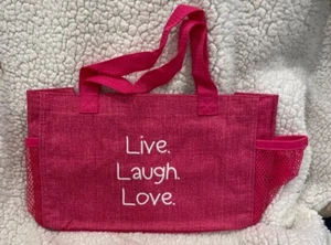 NWOT Thirty-One All in one organizer - Pink Crosshatch WITH Embroidery - Picture 1 of 1