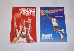 (2) lot HOUSTON ROCKETS Media Guide 1979 & 1980 ! MOSES MALONE covers ! - Picture 1 of 1