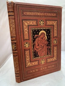 Christmas Carols New And Old By Rev. Bramley - Gilt Decorative HB - Imagen 1 de 10