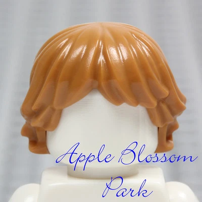 NUEVO Lego Minifigura Corto CABELLO CASTAÑO CLARO Carne Med Largo Niño Niña Mujer Equipo de Cabeza Foto 1 de 4