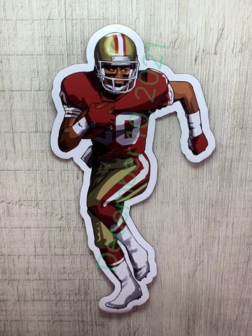 JERRY RICE MAGNET VECTOR ART 49ERS THROWBACK NFL Cover