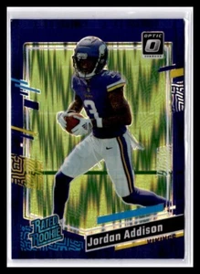 2023 Donruss Optic Rated Rookie Jordan Addison #271 Purple Shock Prizm RC - Picture 1 of 2