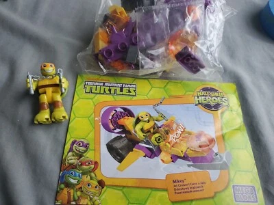 Mega Bloks TMNT Half-Shell Heroes Mikey Jet Cruiser 34 piezas Foto 1 de 4