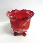 Vintage Imperial Glass Slag, Footed Candy Dish - No Lid - EUC