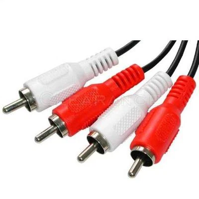 1 Rca 10 футов RCA аудиокабель стерео аудио патч шнур кабель  - Изображение 1 из 3