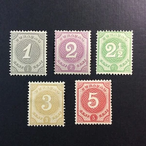 BroadviewStamps Netherland Antilles #13-17 MH F few tiny thins. - Picture 1 of 2