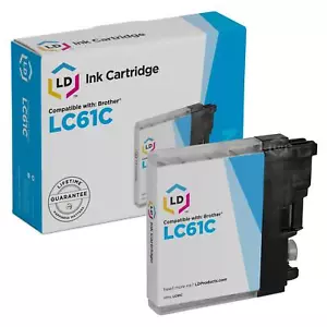 Cartuccia di inchiostro ciano compatibile LD LC61C Brother LC61 DCP-165c DCP-585CW DCP-375CW - Foto 1 di 7