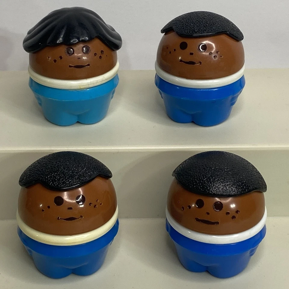 Vintage Little Tikes Toddle Tots African American People Lot AA Mom Dad Boy Girl - Image 1 of 4