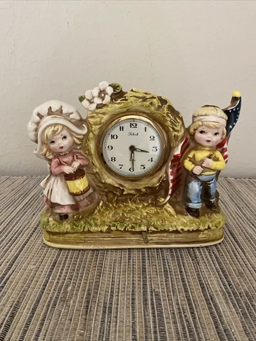 Telock Colonial Stars Stripes Ceramic Alarm Clock Music Box Yankee Doodle Dandy Cover