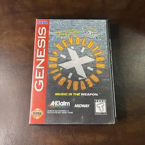 Revolution X Sega Genesis 1994 Game CIB w/Manual Tested starring Aerosmith - Picture 1 of 10