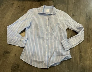 Brooks Brothers 346 Damen Vintage Bluse Größe 12 blau rosa Knopfleiste - Bild 1 von 7