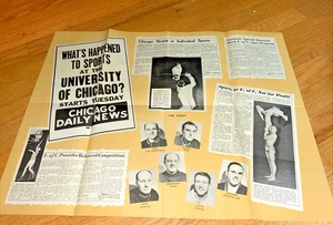 1948 UNIVERSITY OF CHICAGO MAILER / POSTER - WHAT HAPPENED TO SPORTS? - Picture 1 of 7