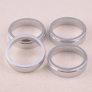 4Pcs AC Heat Control Switch Knob Cover Lid Ring Fit For VOLVO V60 XC60 S80 V40 - Picture 1 of 2