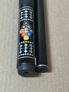 Excalibur Fiberglass Bonded Wood Core 58” Warp Resistant Pool Cue Black - Picture 1 of 11