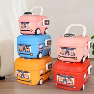 Sturdy Plastic Kids Organizers Bin with Handle for Playroom Storage - Picture 1 of 20