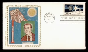 DR WHO 1971 FDC SPACE ACHIEVEMENTS COLORANO SILK CACHET w19459 - Picture 1 of 2