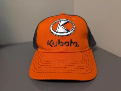 Kubota Tractors K-Products Distressed Adjustable Hat Cap Farm Baseball,New strap - Image 1 of 4
