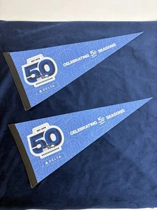 2 Seattle Seahawks 50th Anniversary Pennants - NEW - Seahawks Football Pennant - Picture 1 of 7