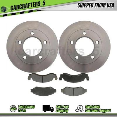 Disc Brake Rotors Brake Pads Set Front for 1976 Ford F-100 - Image 1 of 4