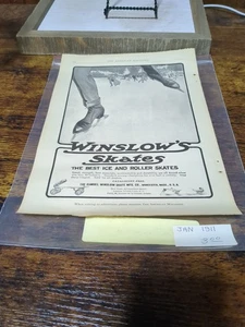 Two Sided Magazine Ad Winslow Skates Steger Sons Pianos American Magazine 1911 - Picture 1 of 6