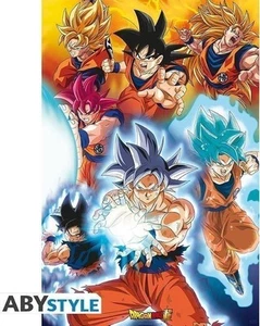 Gadget - Dragon Ball Super: GB Eye - Goku's Transformations (Poster 91,5X61 Cm) - Foto 1 di 1