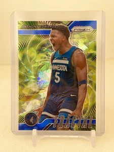 2024-25 Panini Prizm - Fractal Anthony Edwards #5 Blue Ice Prizm /125 - Bild 1 von 2