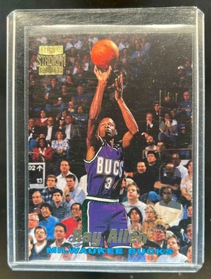 1996-97 Stadium Club Ray Allen Rookies Rookie RC #R5 Bucks - Image 1 of 2