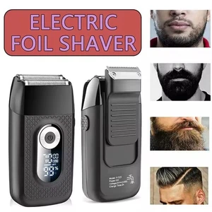 Electric Razor for Men Close Shave Foil Shavers Cordless 3-Speed Face Beard - Picture 1 of 17