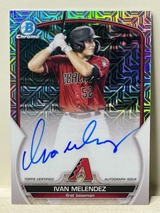 2023 Bowman - Chrome Prospect Mega Box Autographs Ivan Melendez #BMA-IM (AU, RC) - Picture 1 of 3