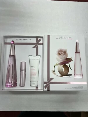 L'Eau d'Issey Florale 3 oz edt spray y loción corporal 2,5 oz y 0,33 spray para monedero Foto 1 de 3