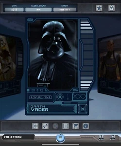 🔥 Star Wars Card Trader DARTH VADER 2023 Tier 1 100 White Base HOARD MONUMENT🔥 - Picture 1 of 1
