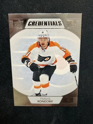 22-23 UD Credentials Hockey 61 Travis Konecny - Image 1 of 2