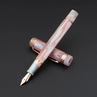 Kaigelu 316A Orange Pink Acrylic Fountain Pen, EF/F/M Nib Writing Ink Gift Pen - Image 1 of 4