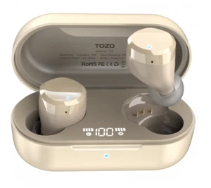 TOZO T12 Auricolare Auricolare Bluetooth Digitale LED Impermeabile Wireless Touch Control - Foto 1 di 6