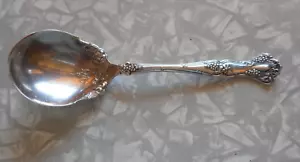 1847 Rogers Vintage • Silverplate Grape Pattern Berry/Sugar Spoon - Picture 1 of 12