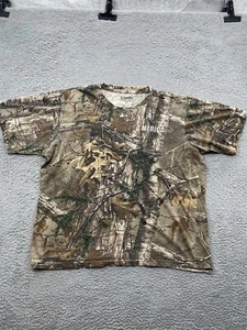 Buck Wear Camo Shirt Adult 2XL XXL Camouflage Short Sleeve Tee America - Picture 1 of 9
