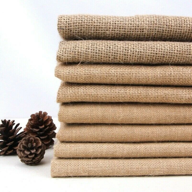Luxury Premium Hessian Jute Fabric Natural Craft Burlap 100 150cm DIY Home Decor - Image 1 of 4