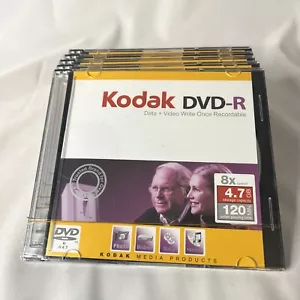 Kodak DVD +R ~ 8 Speed ~ 4.7GB ~ 120mins ~ x5 Discs New Sealed - Picture 1 of 1